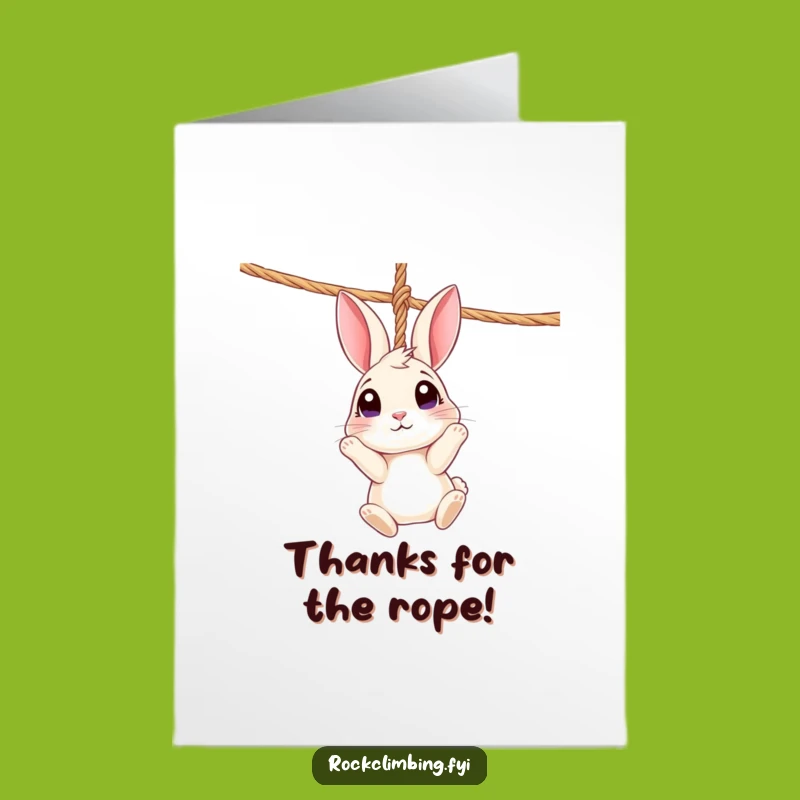 Free Printable Rabbit Thank You Card: Dangling Gratitude, Downloadable Appreciation!