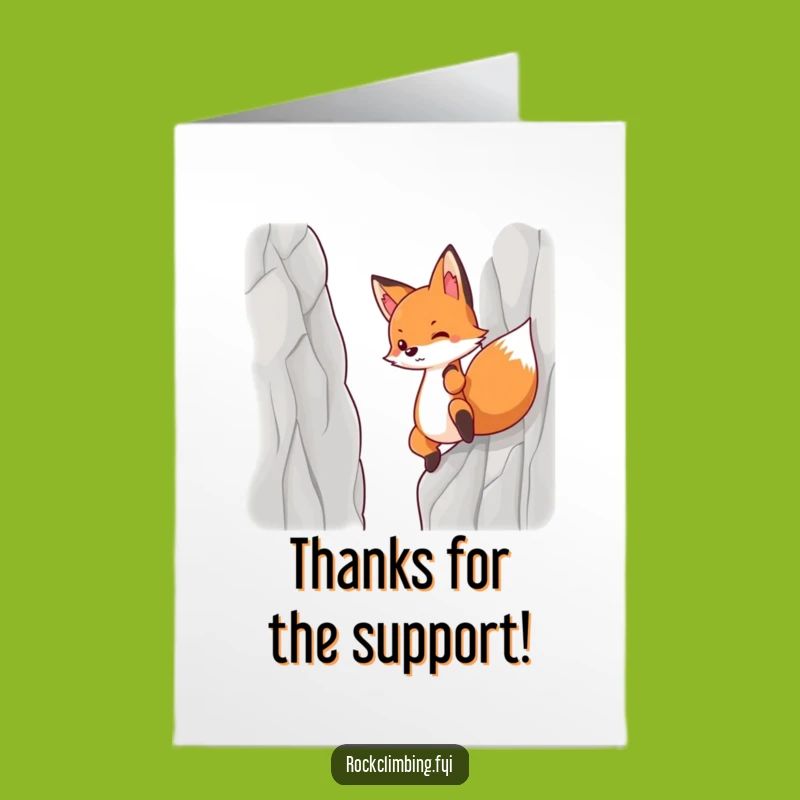 Free Printable Determined Fox Thank You Card - Grateful Downloadable Gift!