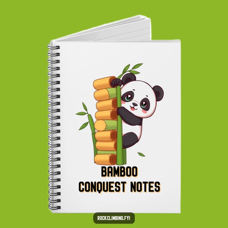 Funny Panda Climbing Notebook: Plan Your Ascent with Hilarious Notes