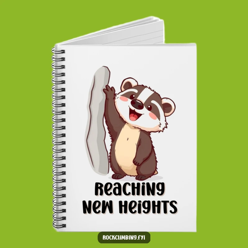 Funny Badger Climbing Notebook: Plan Your Next Adventure with Hilarious Notes
