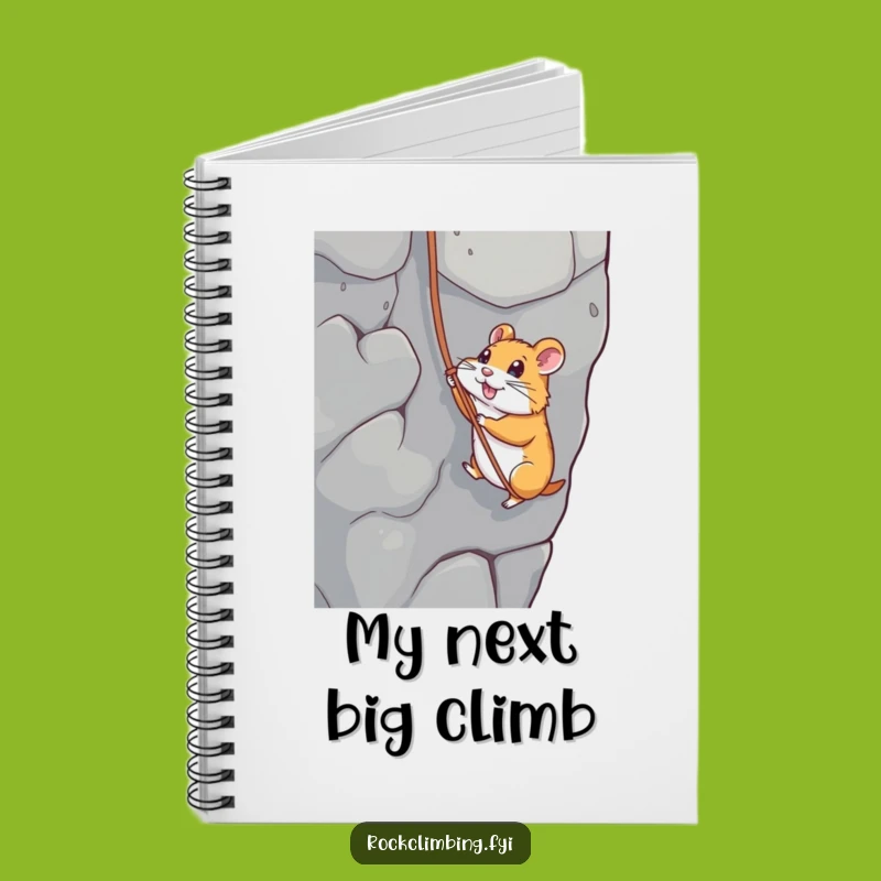 Funny Hamster Rappelling Notebook: Jot Down Adventures in this Hilarious Gift
