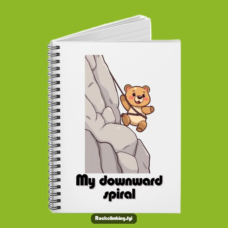 Funny Bear Rappelling Notebook: Confident Strider Journal - Gift Idea
