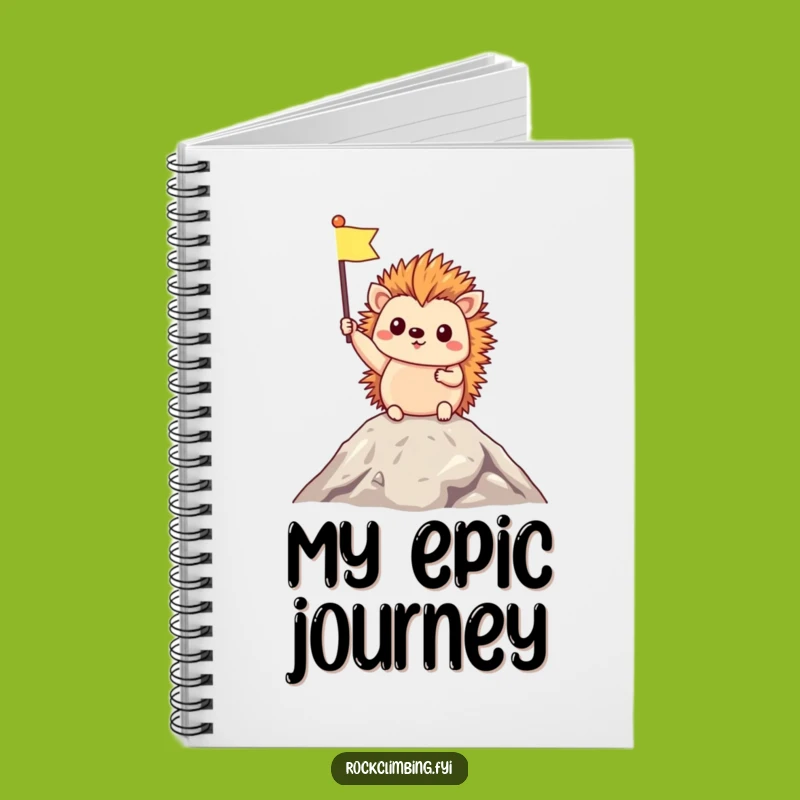 Funny Hedgehog Summit Notebook: Record Your Victories with Joy