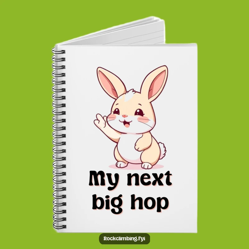 Funny Rabbit Climbing Notebook: Plan Your Next Ascent, A Motivating Funny Gift