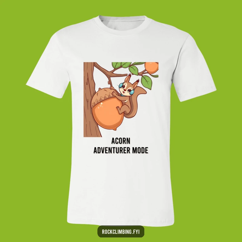 Funny Squirrel Climber Tee - Outdoor Adventure & Acorn Quest