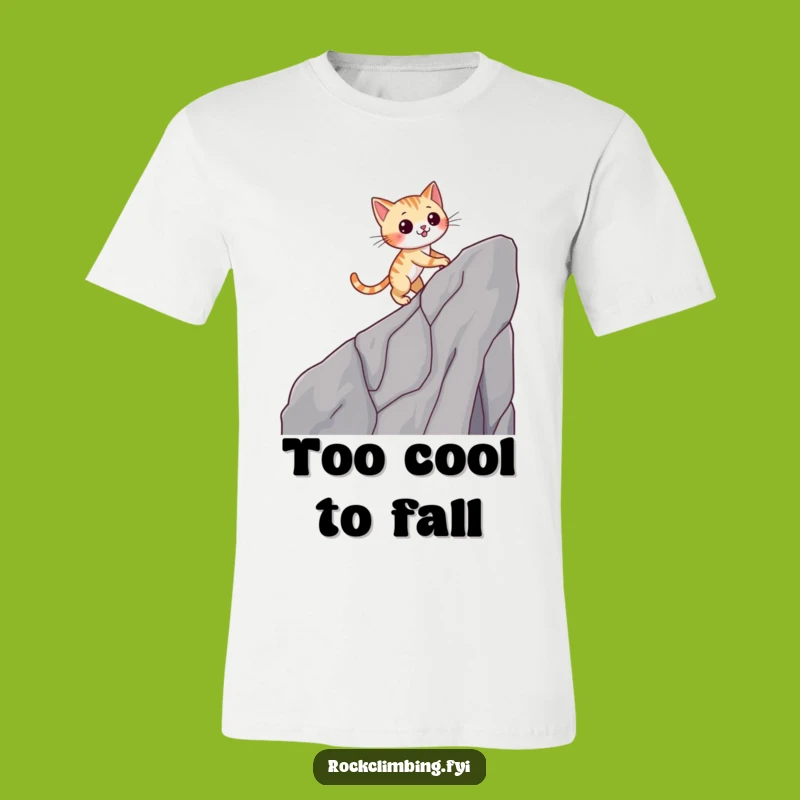 Funny Cat Cliff Climb T-Shirt: Show Off Your Agility