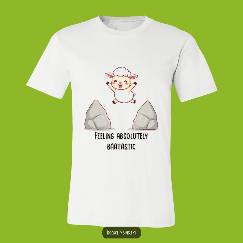 Funny Sheep Leaping T-Shirt: Happy Jumper, Great Humorous Gift