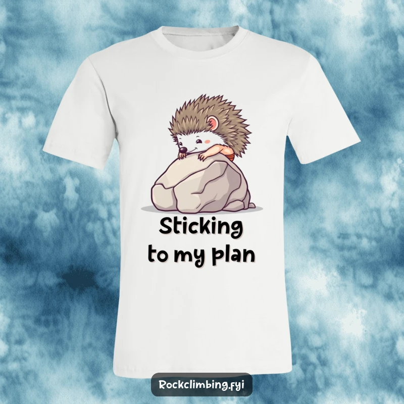 Tiny hedgehog with suction cups impressively climbing a smooth boulder, for fans of determination.