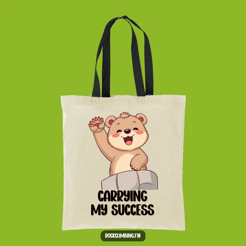 Funny Bear Cub Celebration Tote Bag: Hilarious and Joyful Carryall