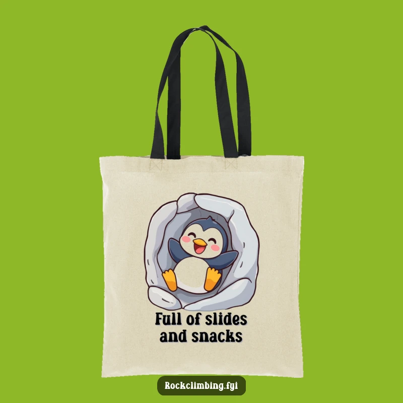 Funny Joyful Penguin Sliding Tote Bag - Carry Your Fun and Essentials