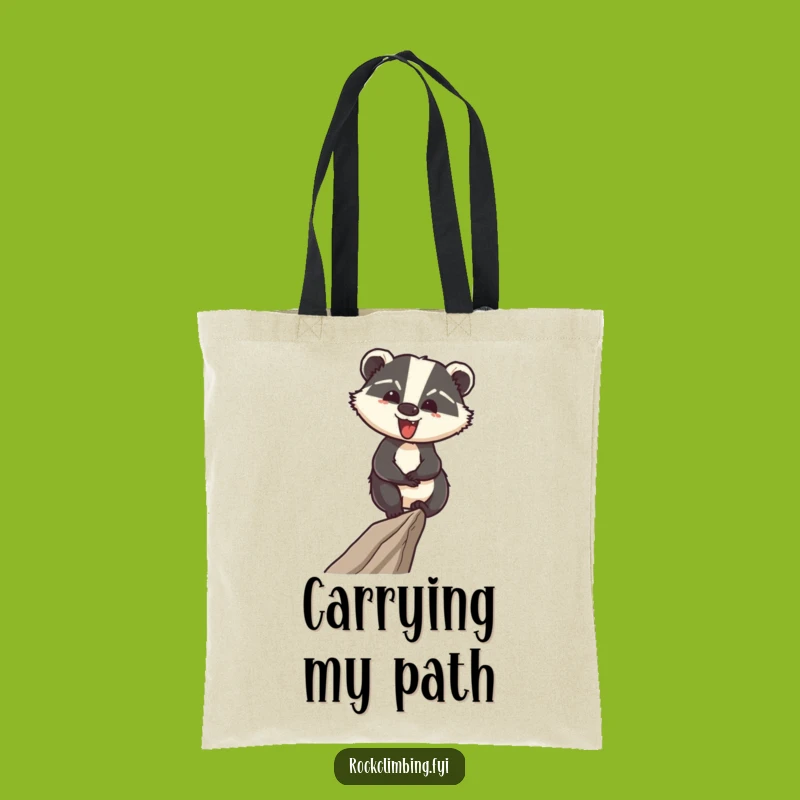 Funny Badger Tote Bag: Navigate Life with Confidence