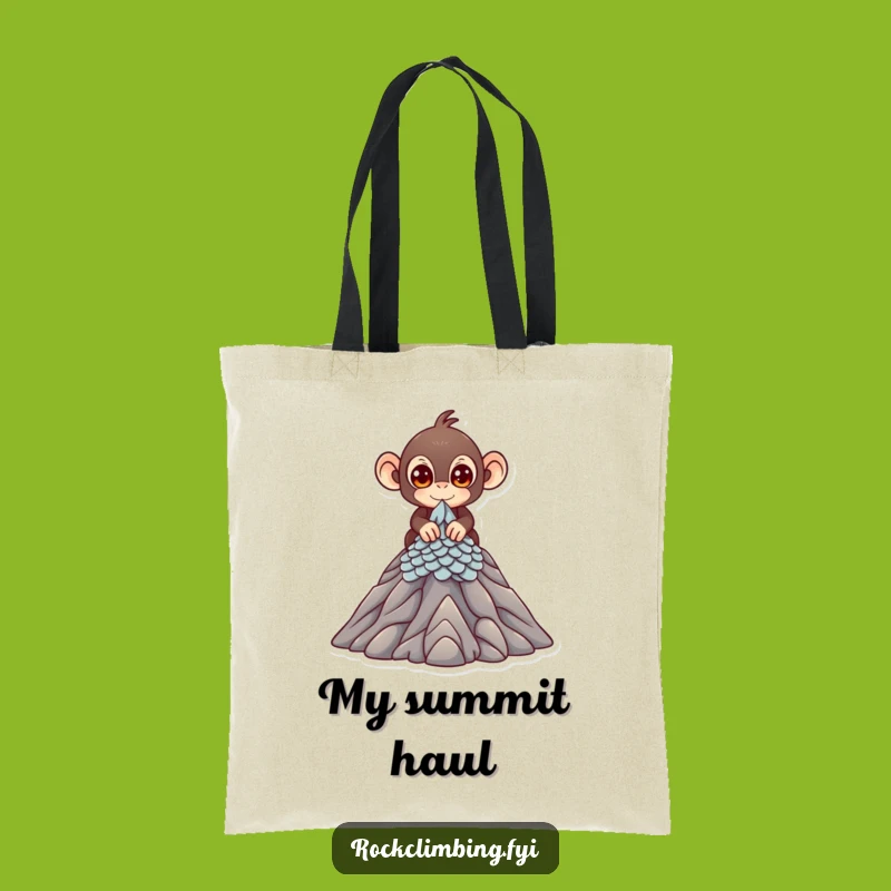 Funny Monkey Climber Tote Bag - Stylish Explorer Bag, Perfect Practical Funny Gift!
