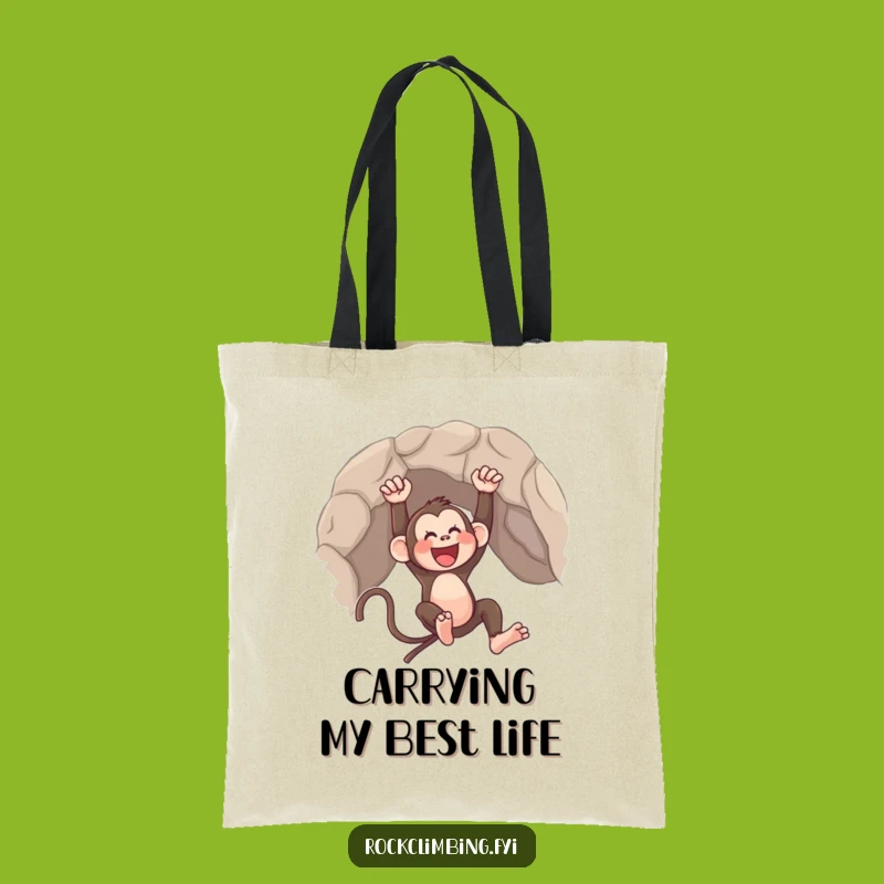 Funny Monkey Swing Tote Bag - Carry Your Fun with Style!