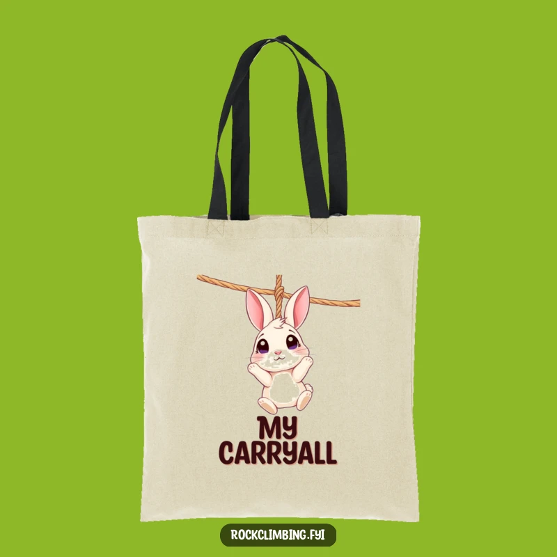 Funny Rabbit Rope Tote Bag: Curious Everyday Carry-All, Ideal Gift!