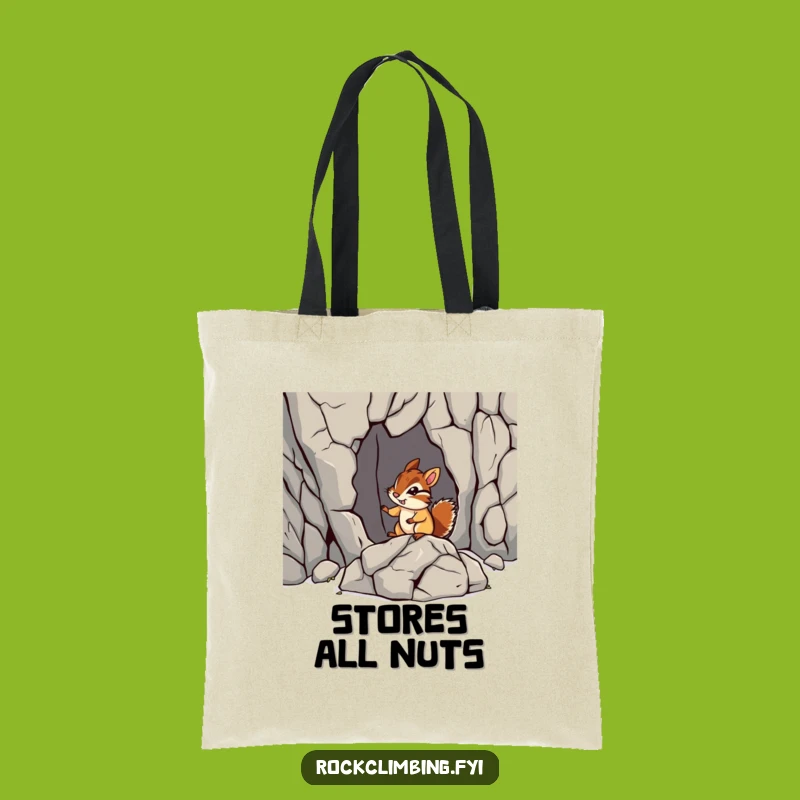 Funny Chipmunk Rock Tote Bag: Carry Your Adventures, A Stylish Funny Gift